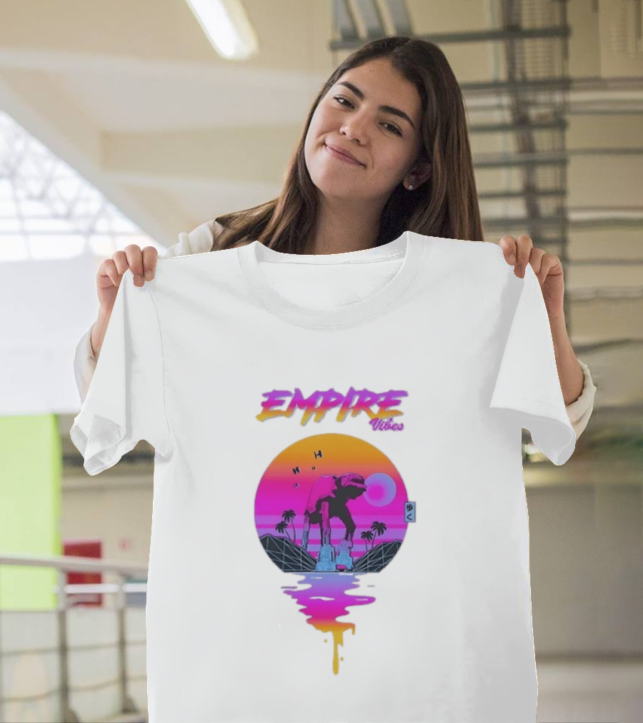 Empire Vibes AT AT Walker Star Wars Sunset T-Shirt