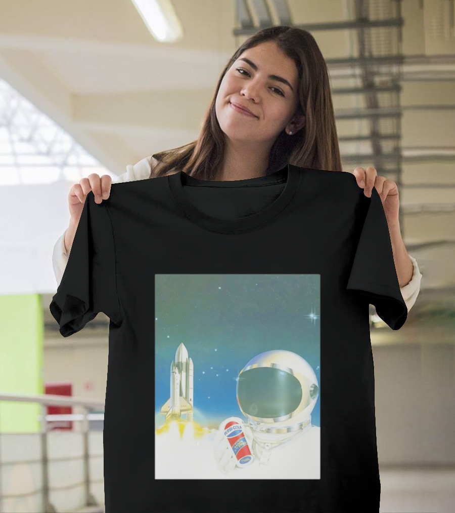 Pepsi Cola Astronaut Space Shuttle USA Reach For The Stars T-Shirt