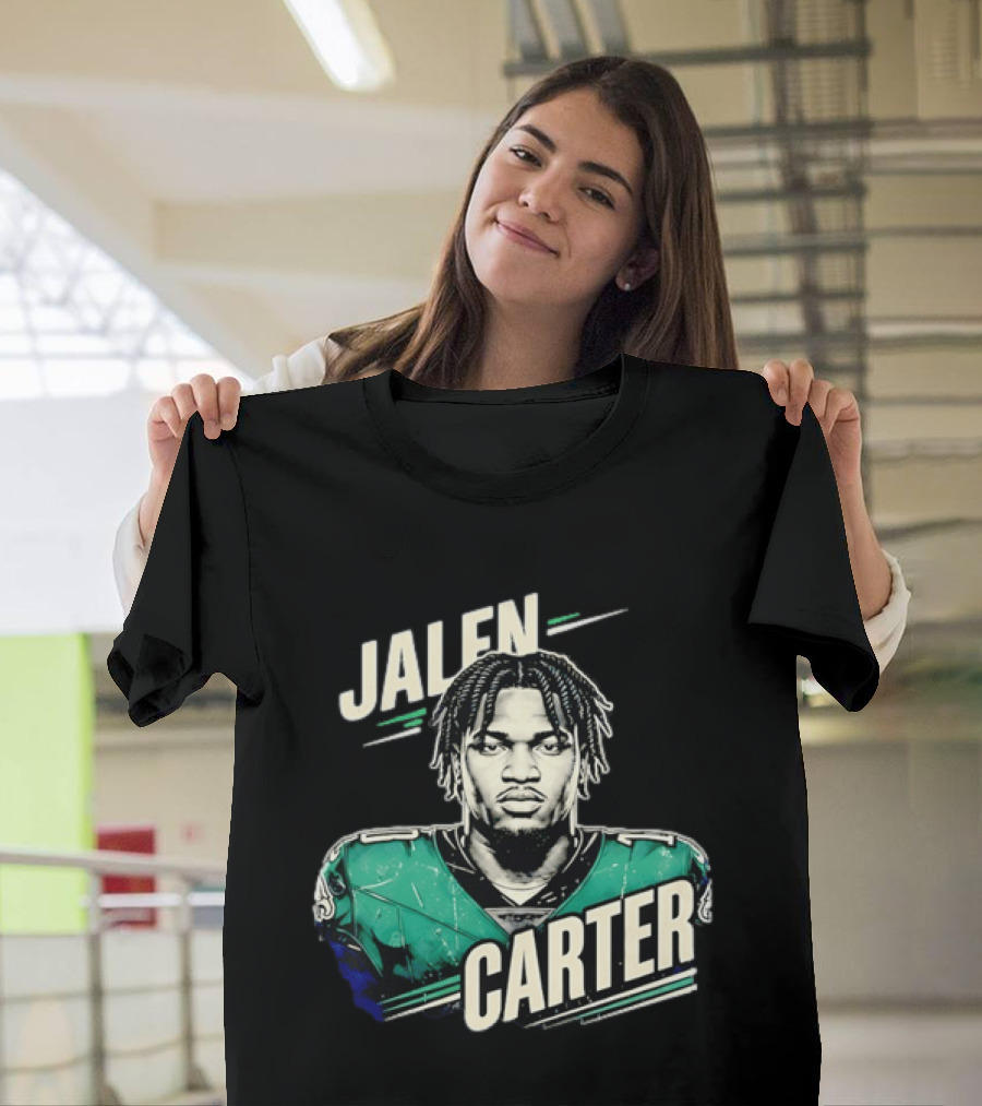 Jalen Carter Philadelphia Eagles Distressed NFL Merchandise T-Shirt