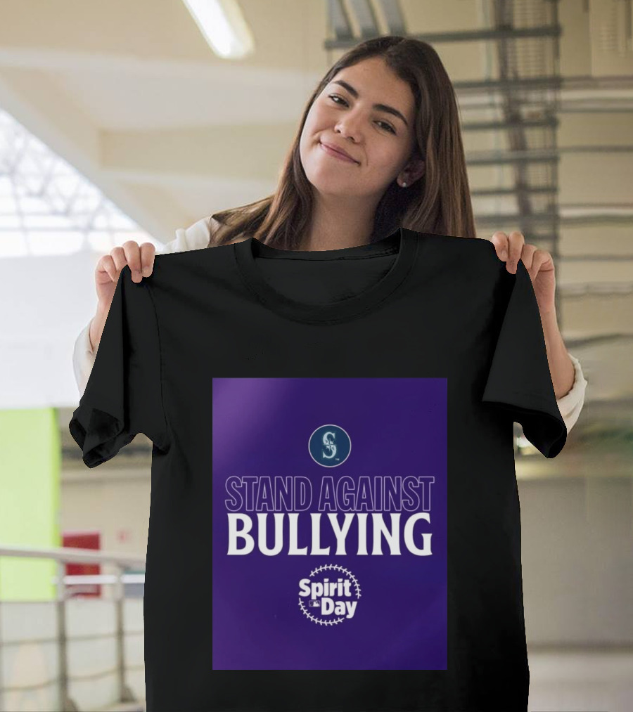 Seattle Mariners Stand Against Bullying Spirit Day T-Shirt