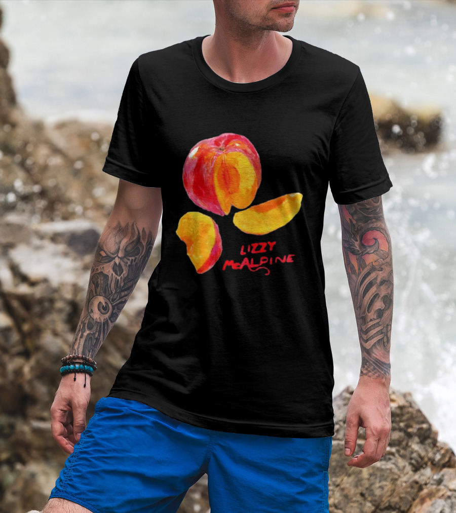 Lizzy McAlpine Peach Indie Folk Singer Songwriter T-Shirt