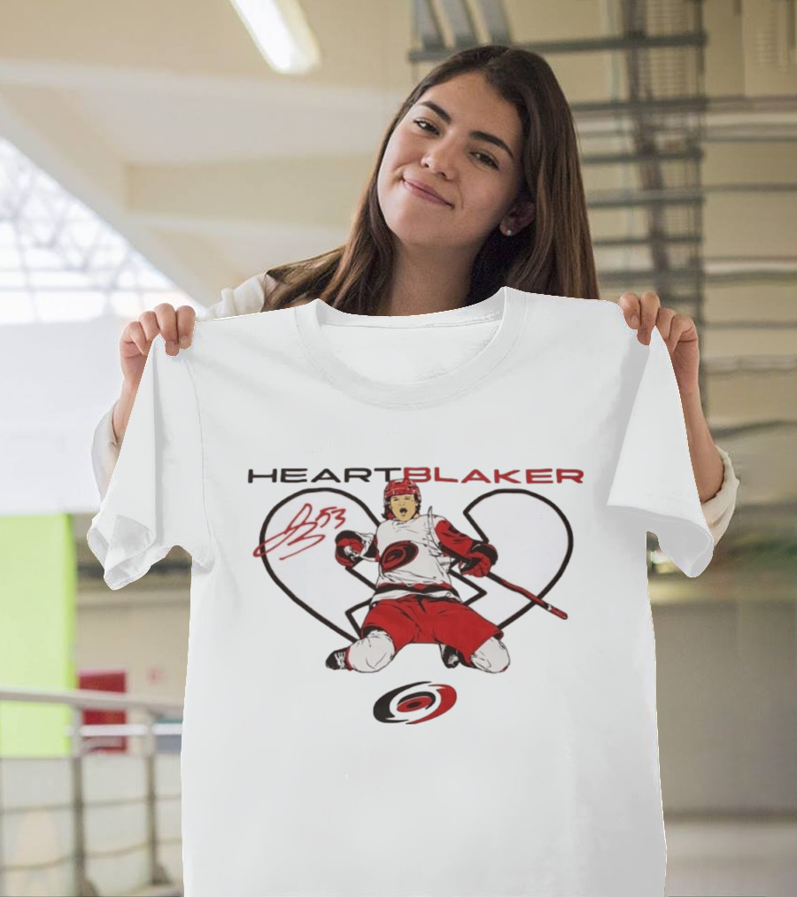 Heartblaker 53 Michael Bunting Carolina Hurricanes T-Shirt