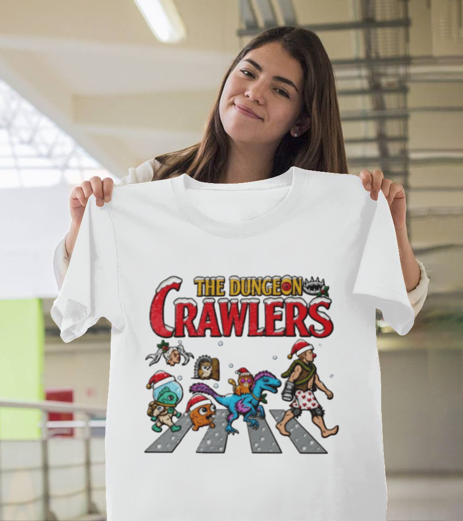 The Dungeon Crawlers Christmas Road Walking Winter Adventure T-Shirt