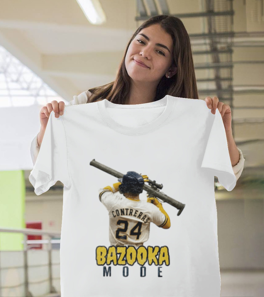 Milwaukee Baseball Bazooka Mode William Contreras 24 T-Shirt