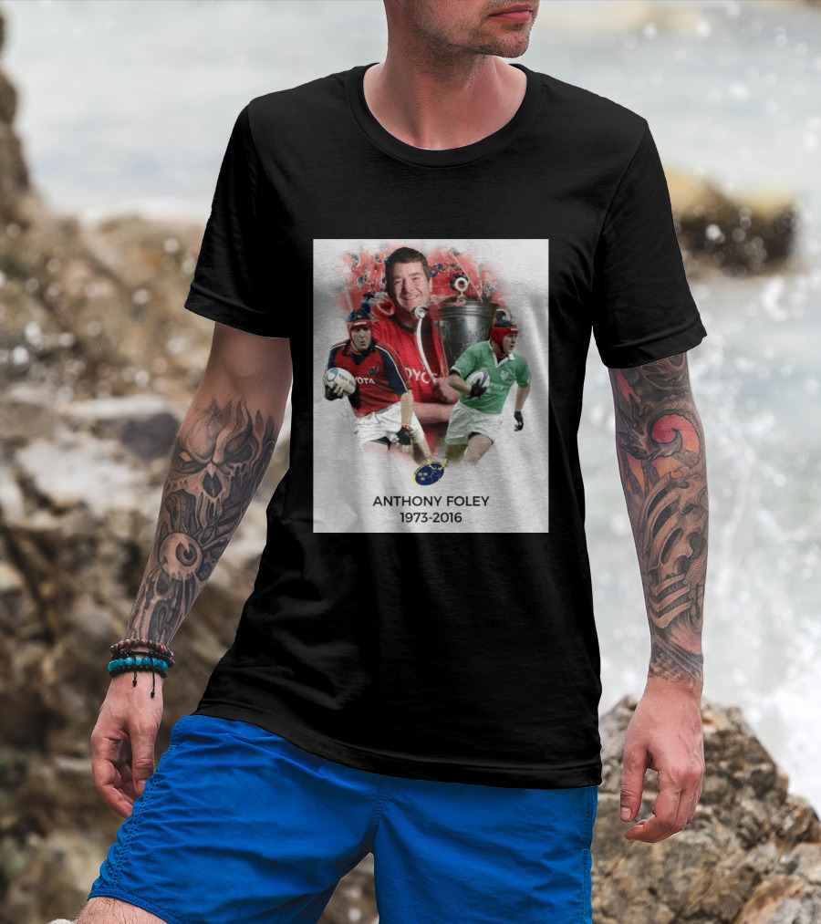 Anthony Foley Munster Rugby Legend 1973 2016 T-Shirt