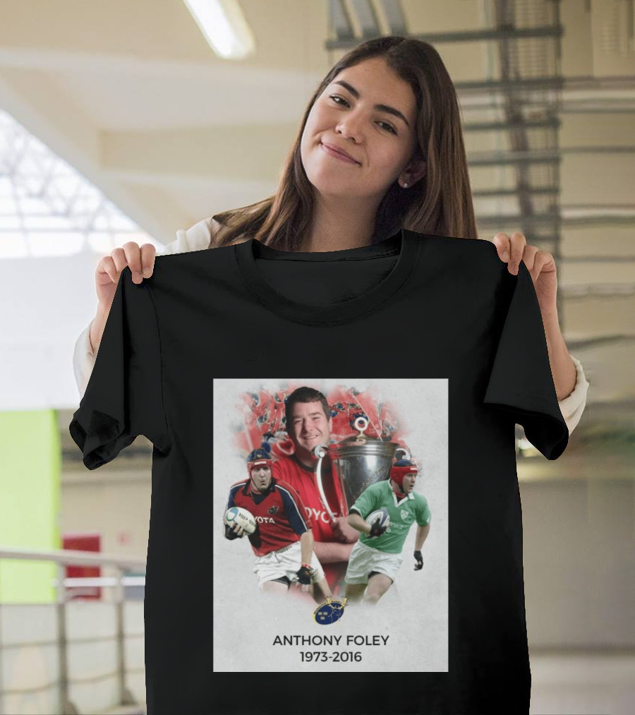 Anthony Foley Munster Rugby Legend 1973 2016 T-Shirt