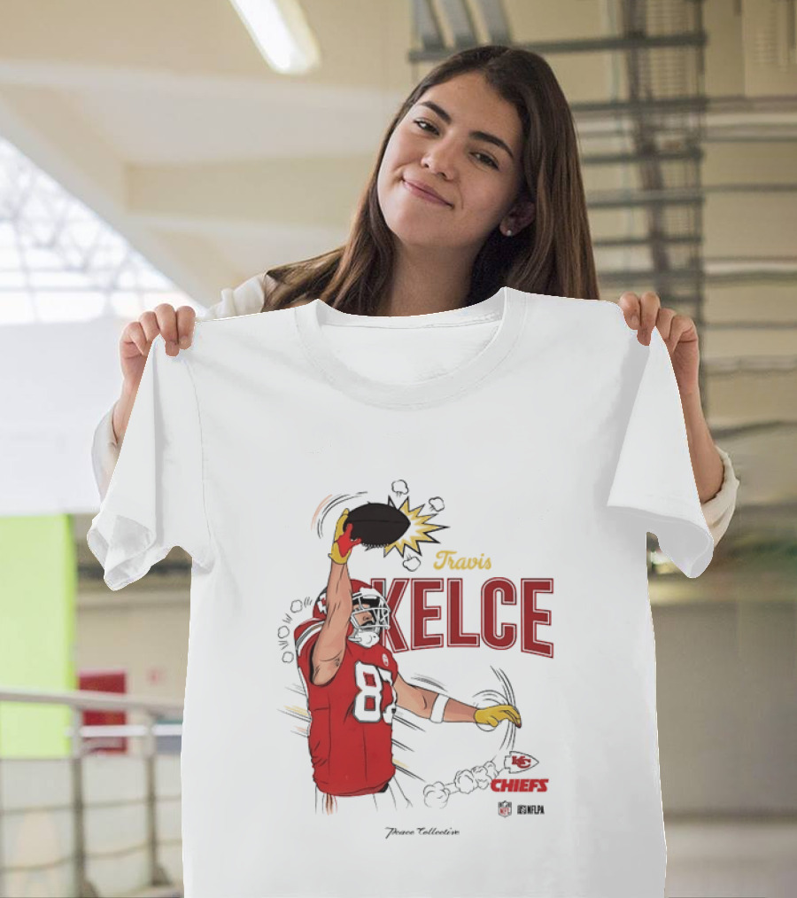 Travis Kelce Number 87 Kansas City Chiefs Football Chiefs 87 Kelce Player Catch T-Shirt