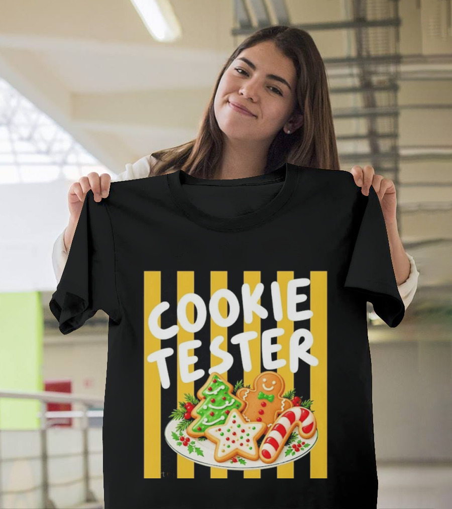 Cookie Tester Christmas Holiday Treats Gingerbread Man T-Shirt