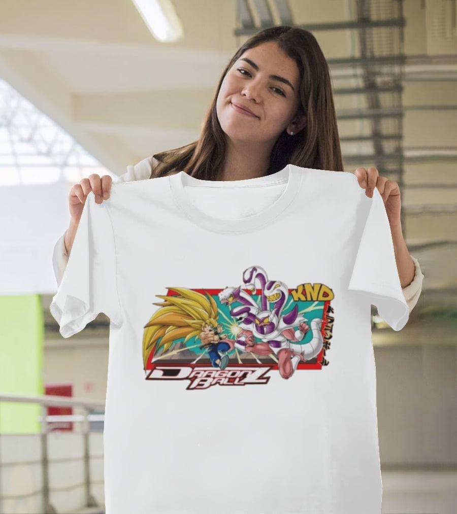 Dragon Ball Z Goku Fighting Frieza Anime T-Shirt