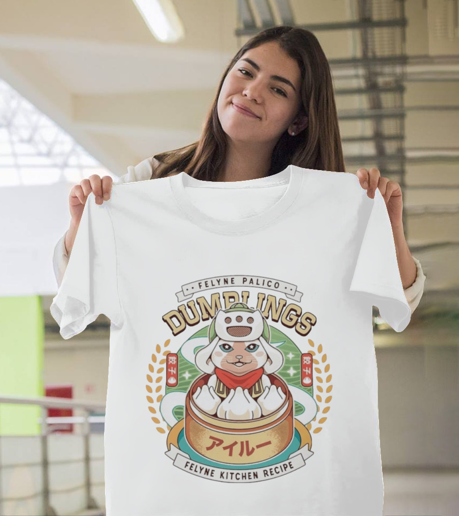 Felyne Palico Dumplings Felyne Kitchen Recipe T-Shirt