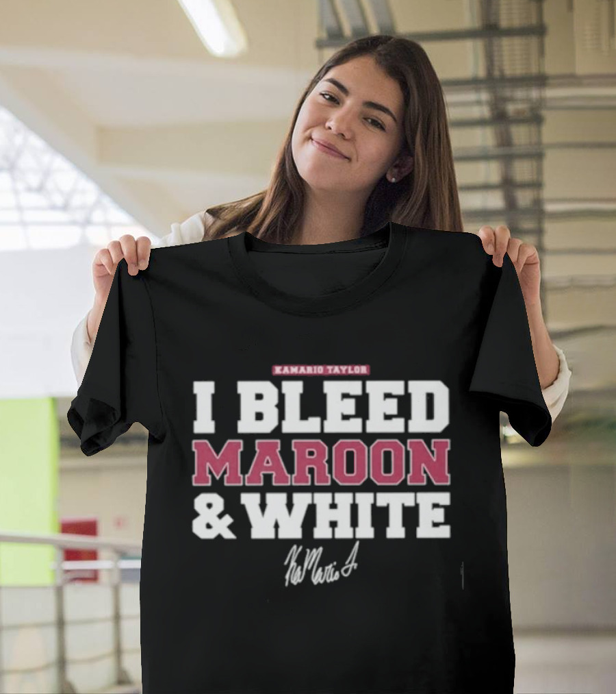 Kamario Taylor I Bleed Maroon & White T-Shirt