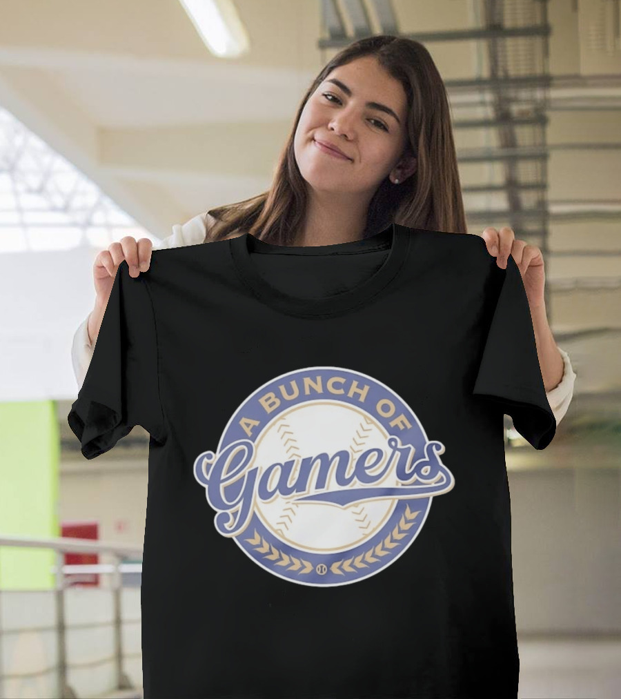 Milwaukee Brewers Bunch Of Gamers Baseball Team Ballgame T-Shirt