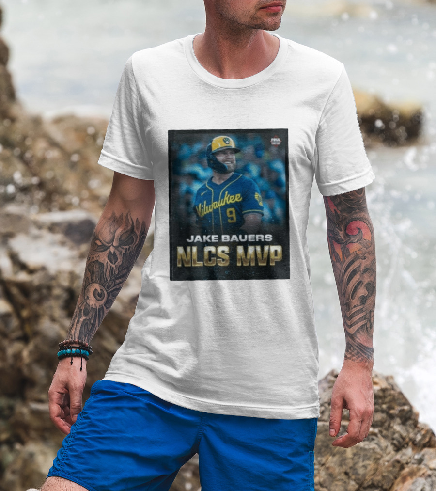 Jake Bauers Milwaukee Brewers No 9 NLCS MVP T-Shirt