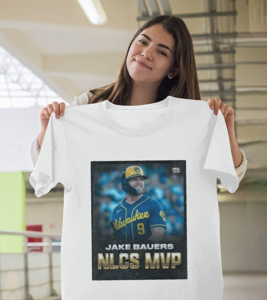 Jake Bauers Milwaukee Brewers No 9 NLCS MVP T-Shirt