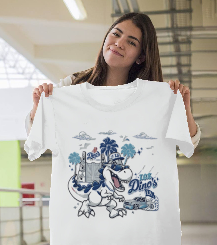 Los Dino’s Los Angeles Dodgers Baseball T-Shirt