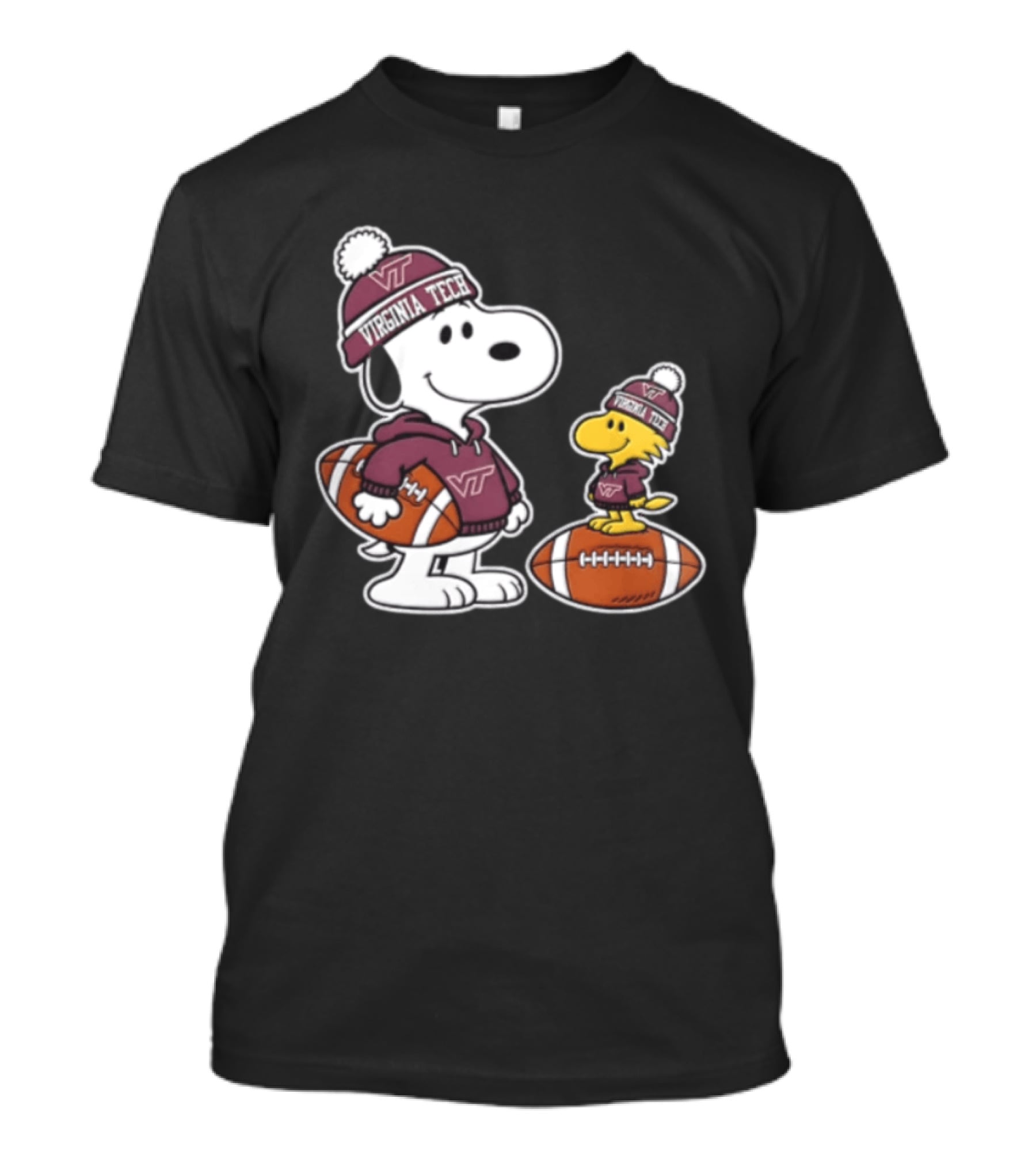 Snoopy Woodstock Virginia Tech Hokies Football Fans 2026 T-Shirt
