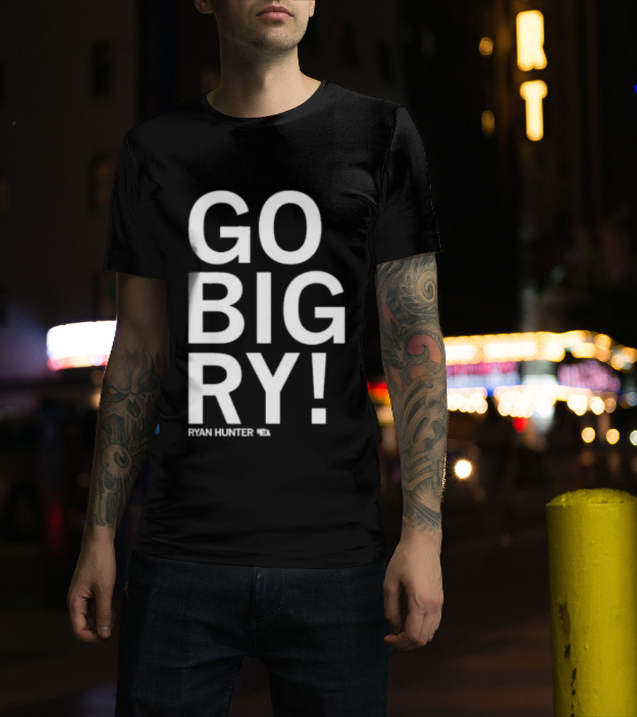 GO BIG RY Ryan Hunter 18 Football T-Shirt