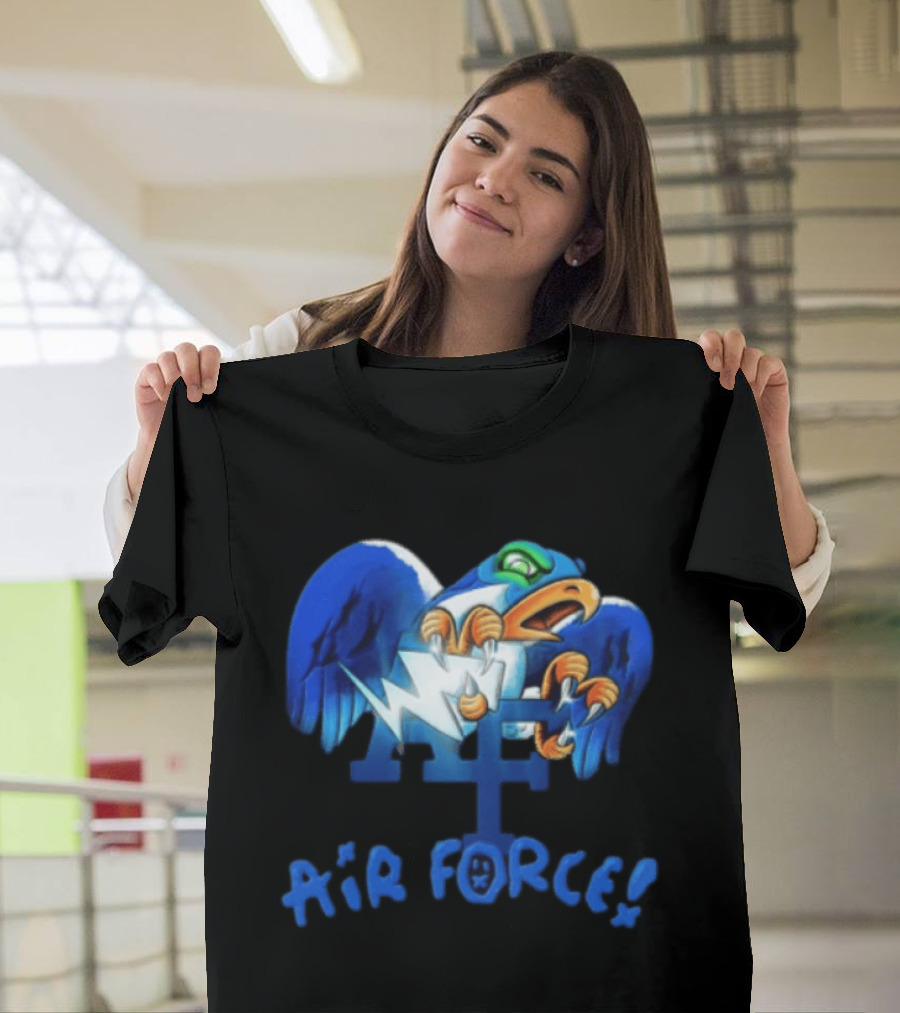 Air Force Falcons NCAA Blue Eagle Holding Lightning Halloween T-Shirt