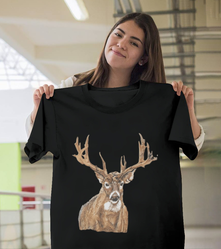 Simply Southern Large Buck Deer Head Drawing T-Shirt