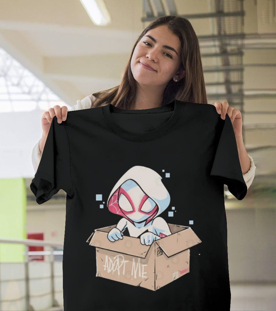 Ghost Spider Adopt Me Box Spider Gwen Marvel T-Shirt