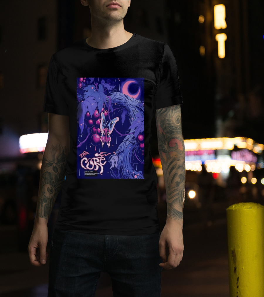 The Cure Cosmic Butterfly Moth Concert June 25 2008 Melbourne Australia T-Shirt
