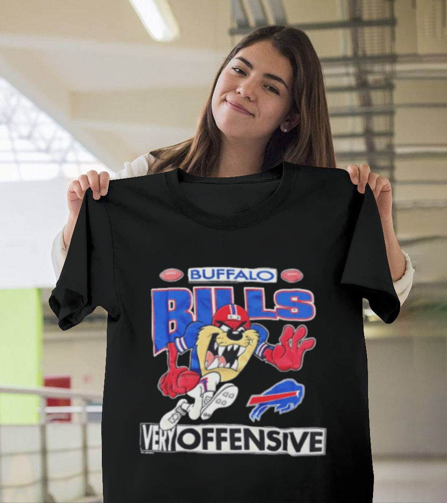 Buffalo Bills Tasmanian Devil Very Offensive Looney Tunes T-Shirt
