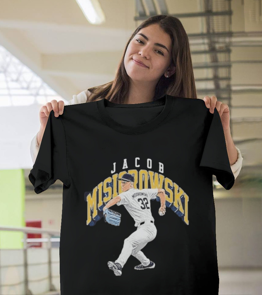 Jacob Misiorowski Pitching Action Milwaukee Baseball T-Shirt