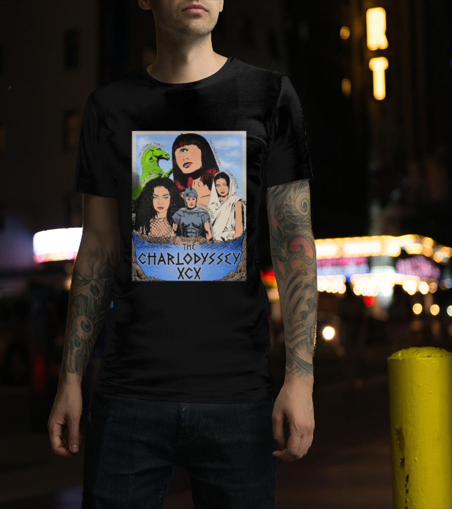 The Charlodyssey XCX Charli Horse Charliclops Charlypso Charlithena Charlisseus Vintage Comic T-Shirt