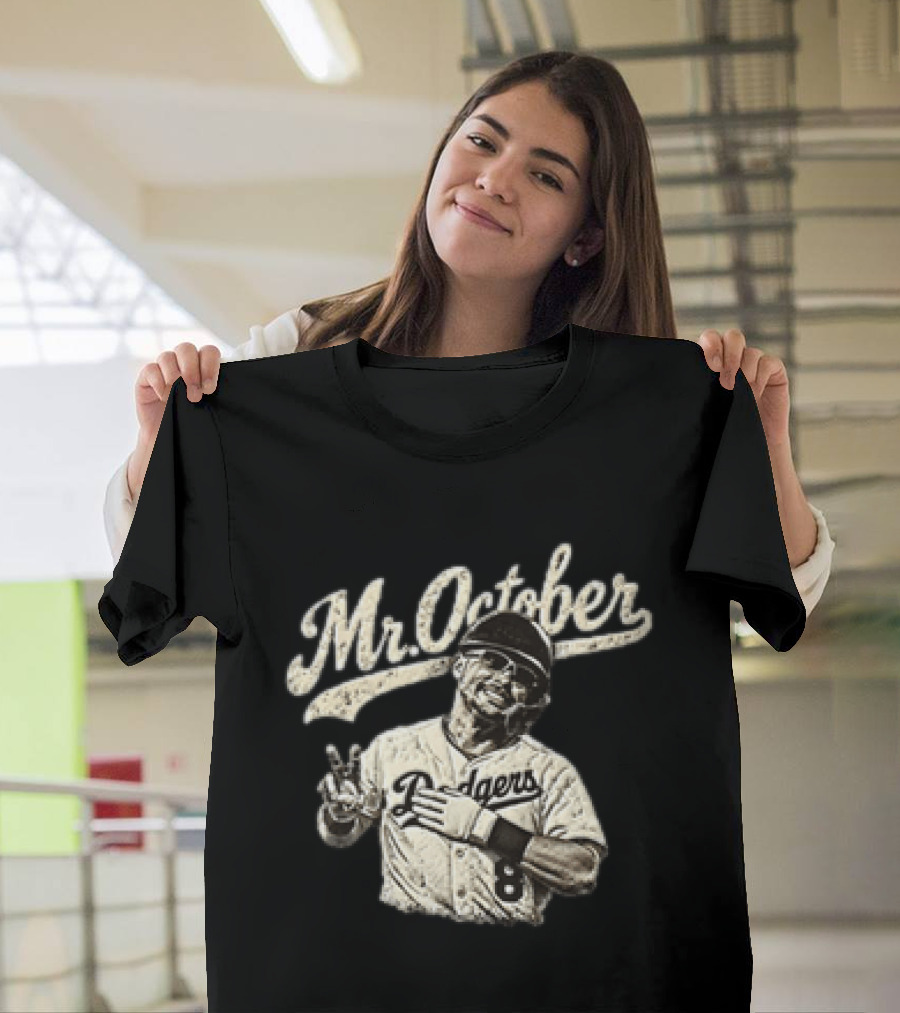 Mookie Betts Dodgers MLB Mr October 8 Baseball Player T-Shirt
