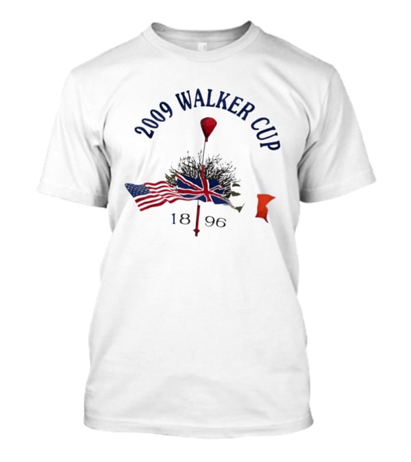2009 Walker Cup 1896 American And British Golf Flags T-Shirt