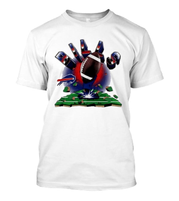 Buffalo Bills Explode 2026 Clubhouse Football T-Shirt