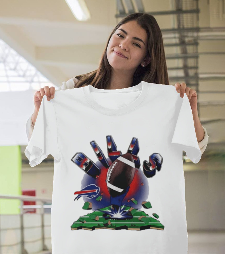 Buffalo Bills Explode 2026 Clubhouse Football T-Shirt