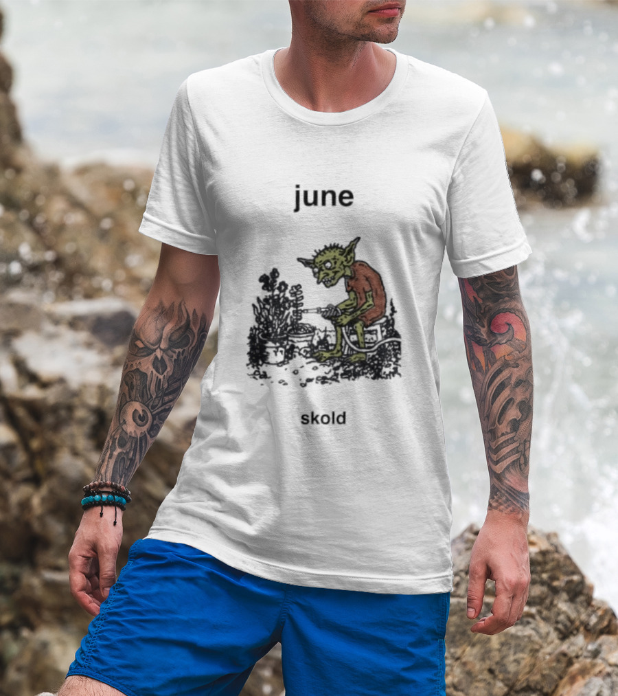 June Skold Goblin Gardener Fantasy Gardening T-Shirt