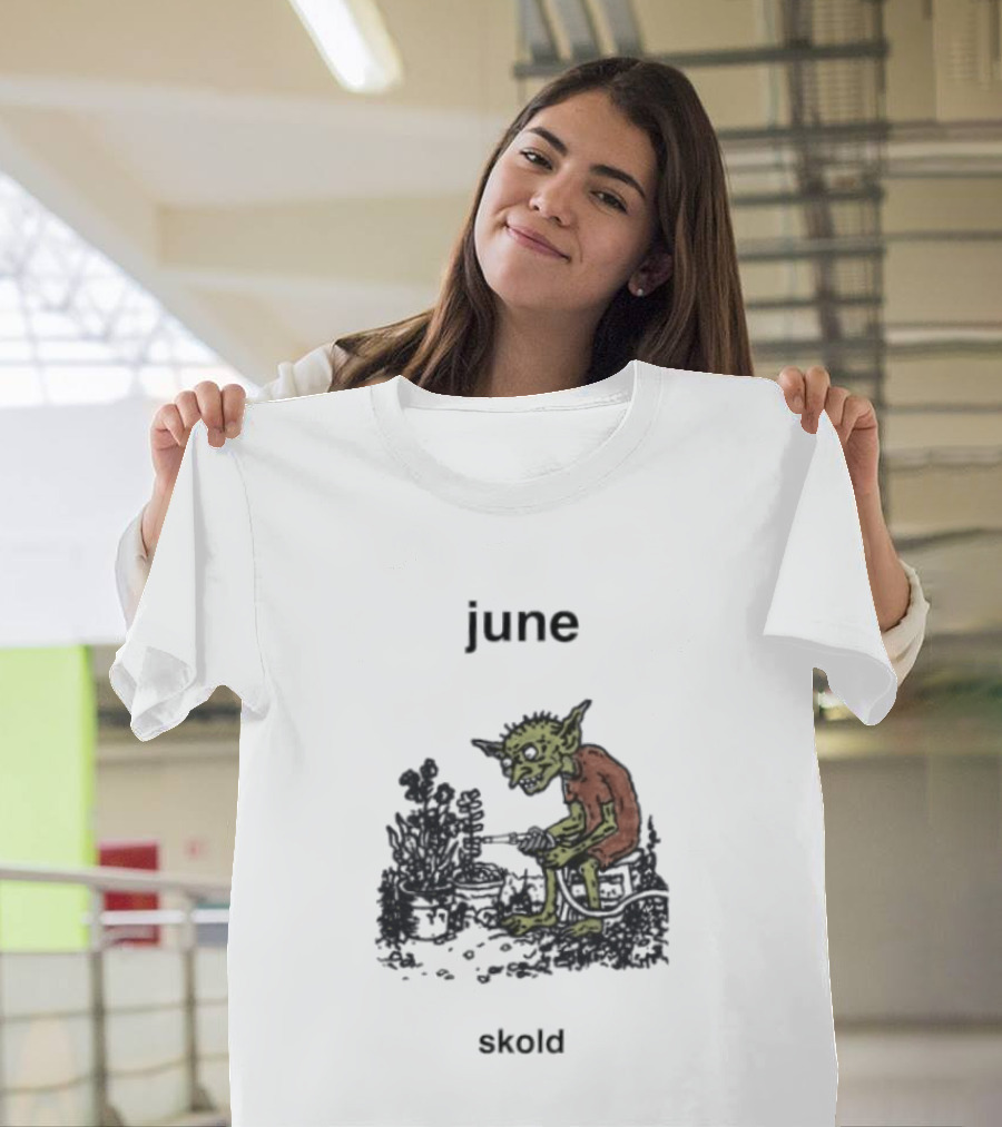 June Skold Goblin Gardener Fantasy Gardening T-Shirt