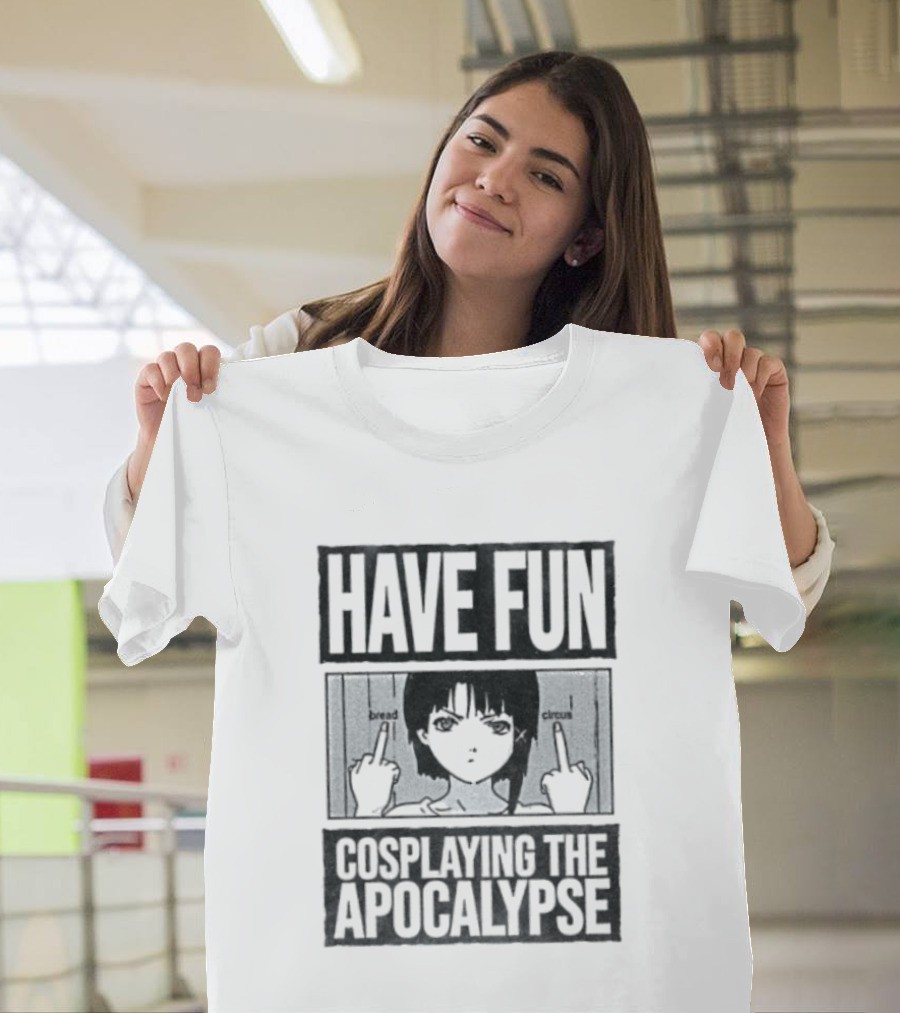 Lain Iwakura Bread Circuits Have Fun Cosplaying The Apocalypse T-Shirt
