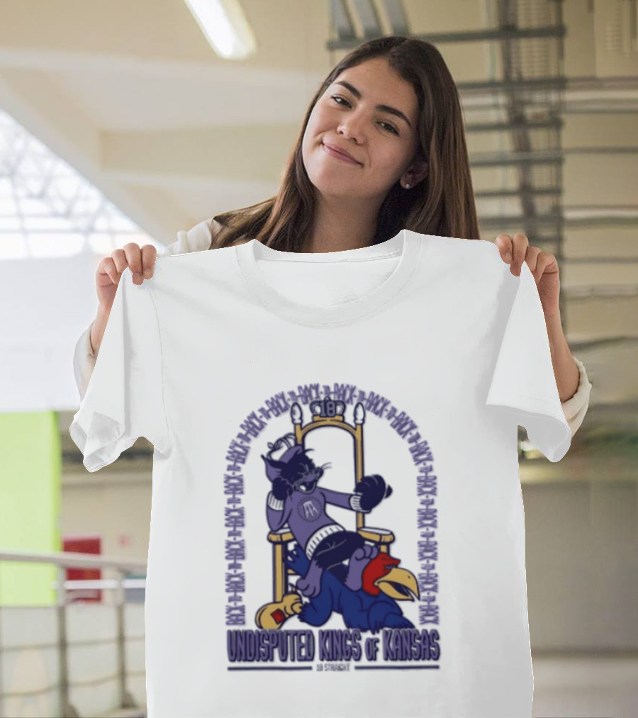 Undisputed Kings Of Kansas Wildcats Throne Victory Over Jayhawk Rivals T-Shirt