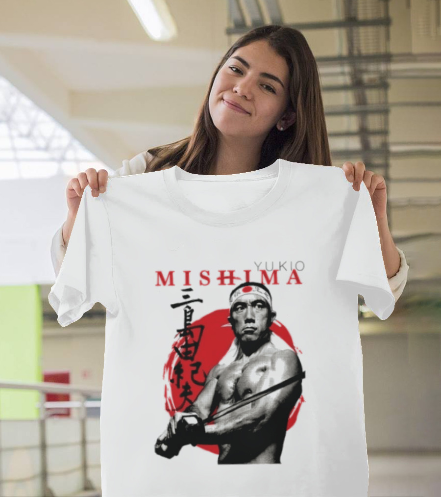 Yukio Mishima Samurai Warrior Japanese Calligraphy T-Shirt