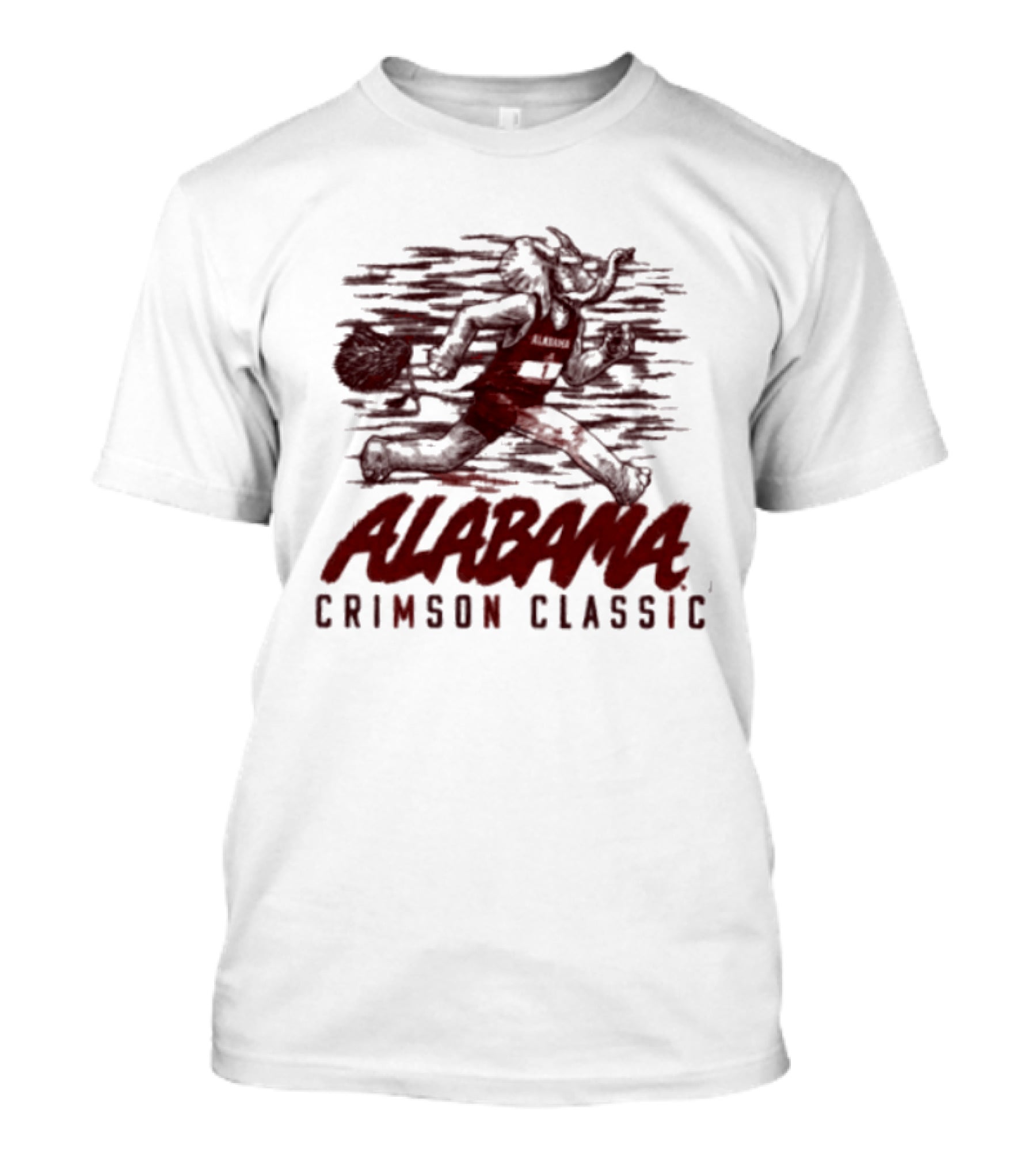 Alabama Crimson Classic Running Elephant T-Shirt