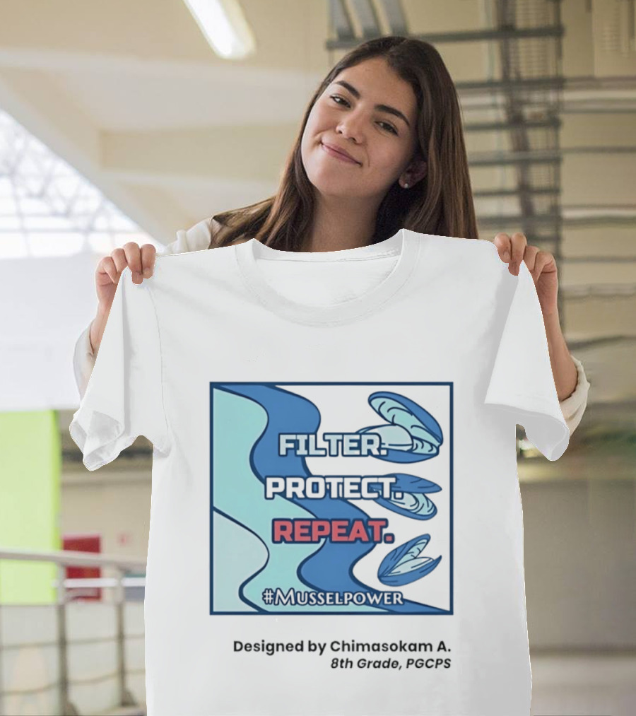 Filter Protect Repeat Mussel Power Environmental Awareness #Musselpower T-Shirt