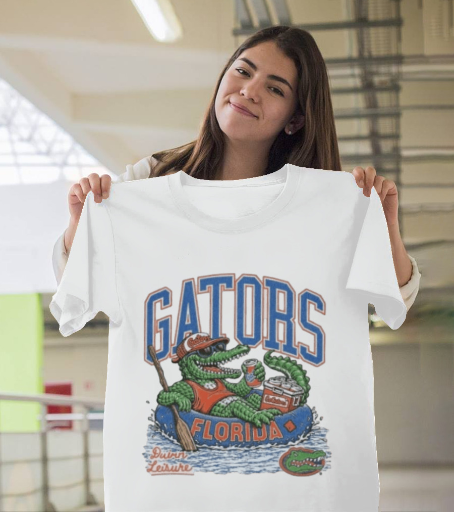 Florida Gators Tubing Relaxation Gator Spirit College Sports T-Shirt