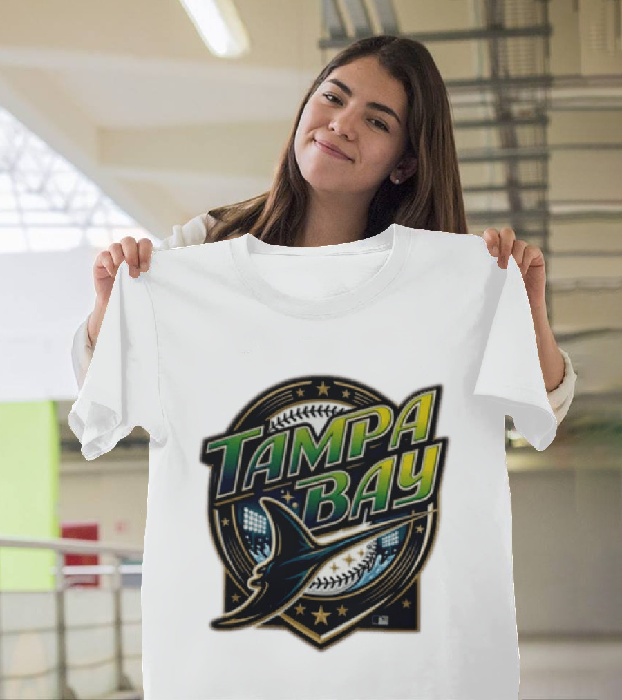 Tampa Bay Rays Devil Ray Vintage Wordmark T-Shirt