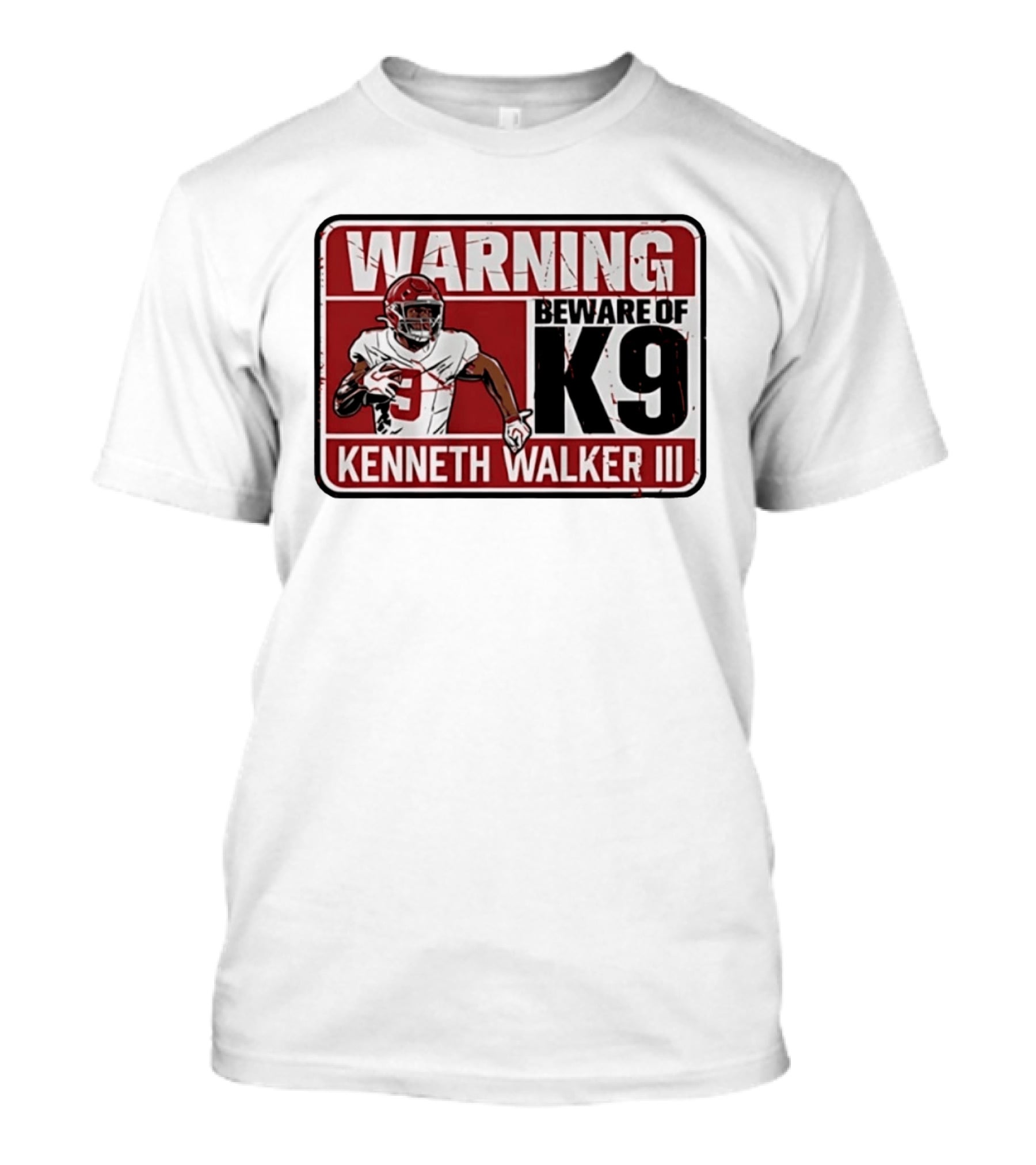 Warning Beware Of K9 Kenneth Walker III T-Shirt