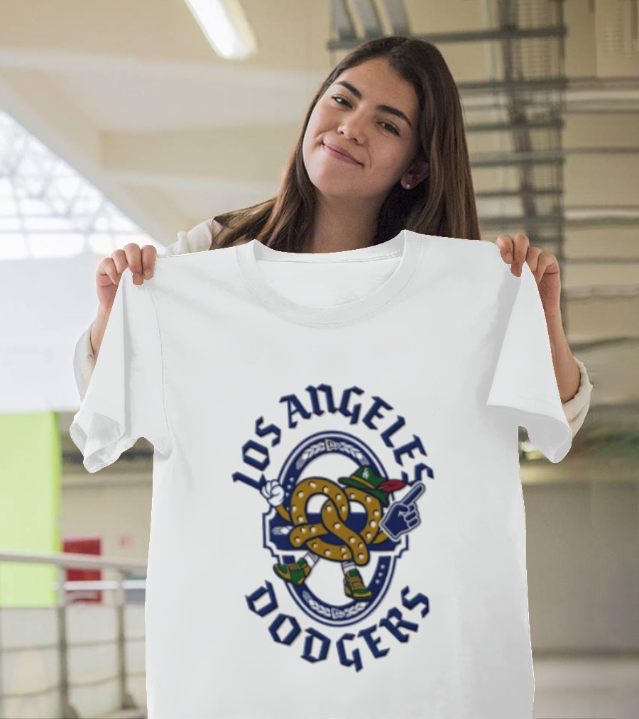 Los Angeles Dodgers Oktoberfest 2026 Bavarian Pretzel Baseball Fan Gear T-Shirt