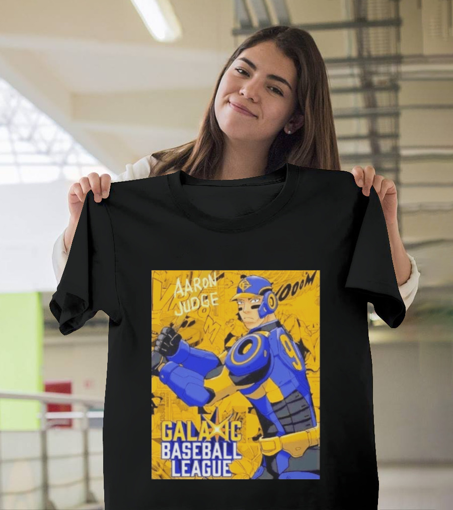 Aaron Judge Galactic Baseball League No 9 Comic T-Shirt