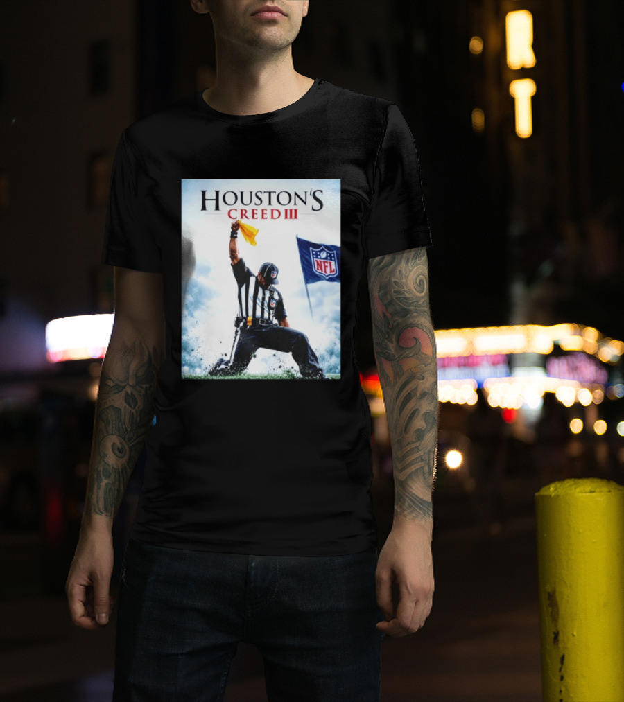 Houston's Creed III NFL Referee Victory Celebration T-Shirt