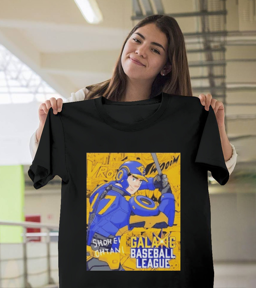 Shohei Ohtani 17 Galactic Baseball League Comic Style Fan Merch T-Shirt