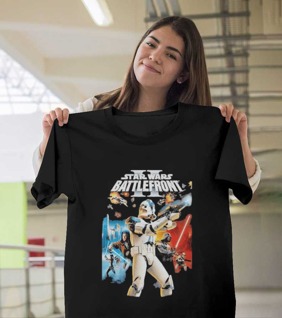 Star Wars Battlefront II Clone Trooper Jedi Action Adventure T-Shirt