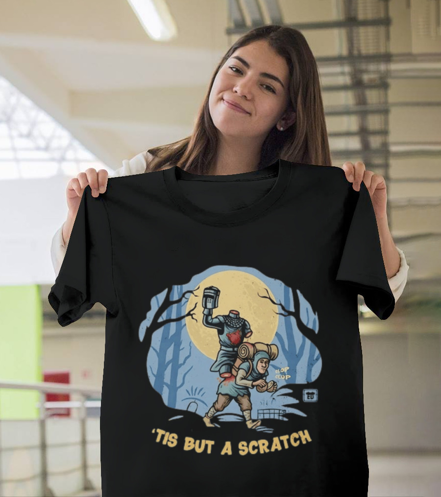 Monty Python Black Knight 'Tis But A Scratch Headless Duelist Moonlit Forest T-Shirt