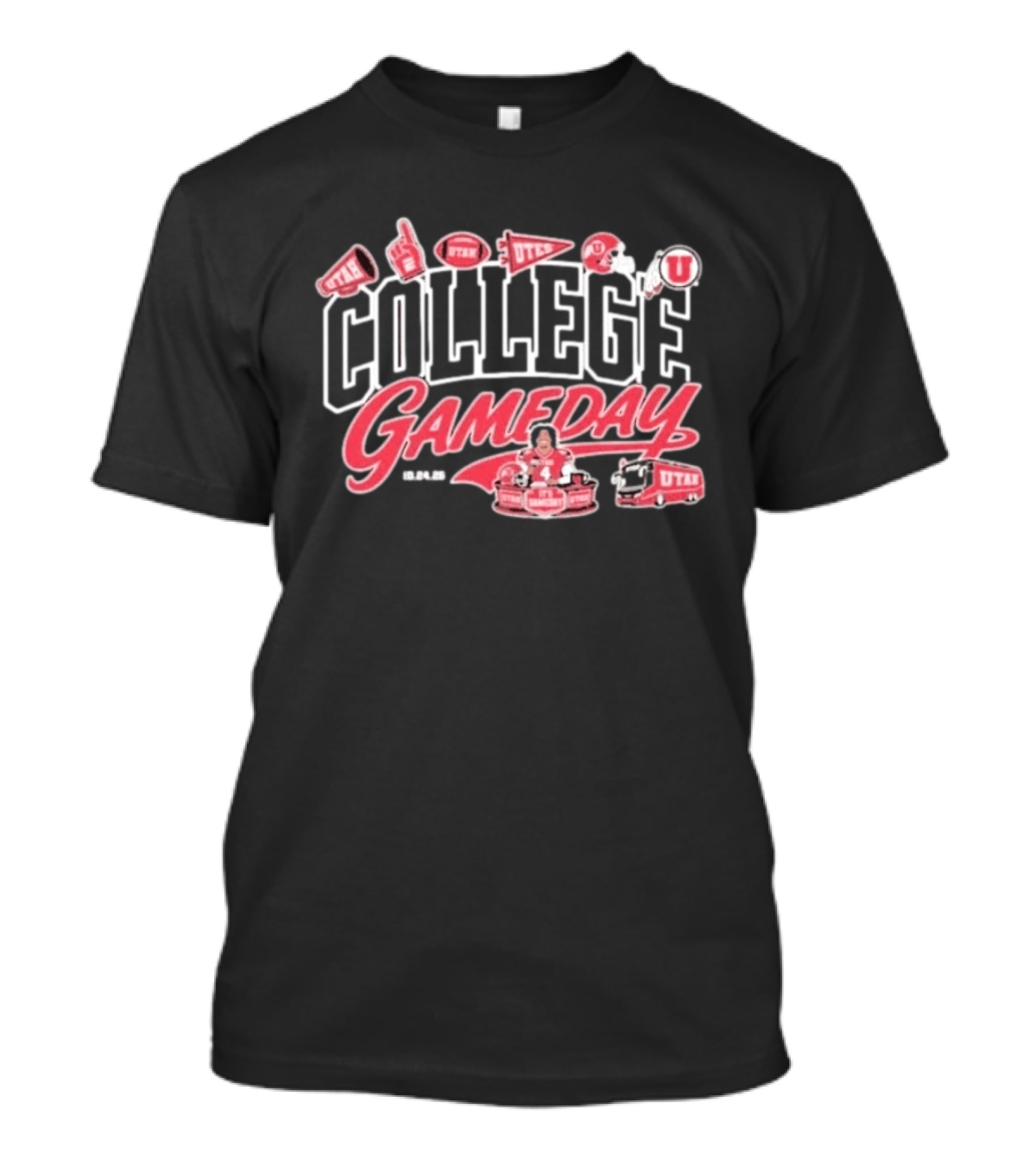Utah Utes College Gameday 102426 It's Gameday Player No 4 Football Celebration T-Shirt