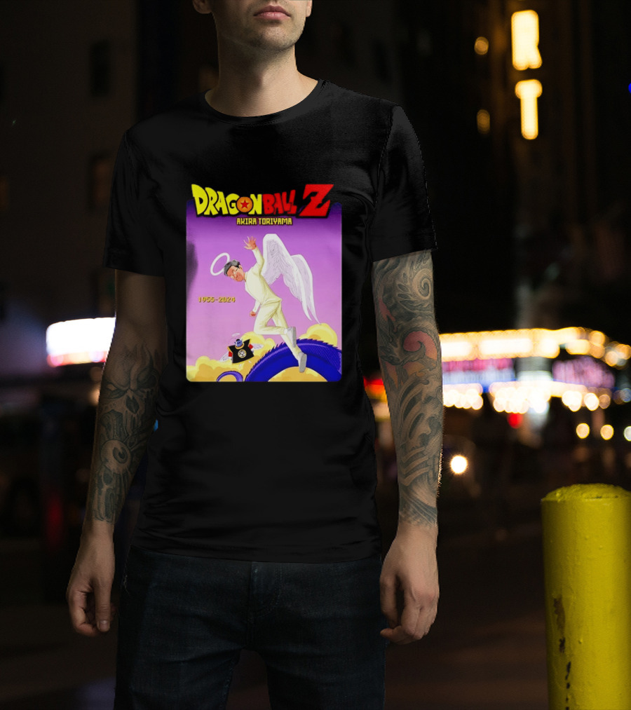 Dragon Ball Z Akira Toriyama 1955 2024 Angel T-Shirt